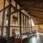 Modern villa with plunge pool and outdoor seating area